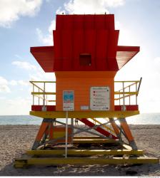 Photo Textures of Lifeguard Kiosk